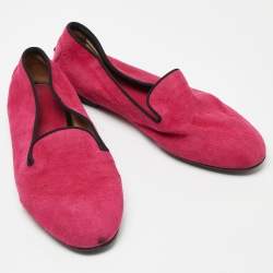 Tod's Pink Suede Smoking Slippers Size 36.5