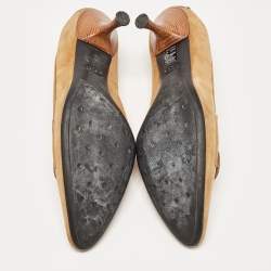Tod's Brown Suede Bow Loafer Size 38.5