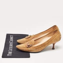 Tod's Brown Suede Bow Loafer Size 38.5