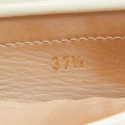 Tod's Brown/White Patent and Nubuck Slip On Loafers Size 37.5