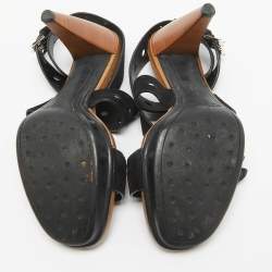 Tod's Black Suede Criss Cross Strap Platform Sandals Size 36.5