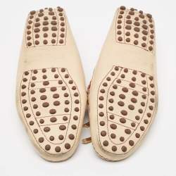 Pre Owned حذاء لوفرز تودز غومينو جلد بني فاتح مقاس 37