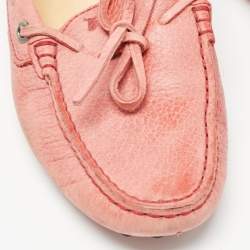 Tod's Pink Leather Slip On  Loafers  Size 36.5