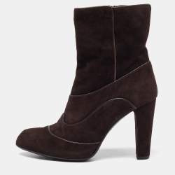 Tod's Brown Suede Ankle Boots Size 40