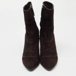 Tod's Brown Suede Ankle Boots Size 40