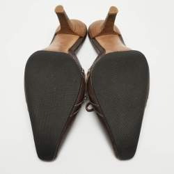 Tod's Brown Leather Bow Mules Size 40