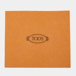 Pre Owned حذاء كعب عالى لوفرز تودز بينى مقدمة مدببة جلد أسود 36