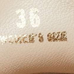 Pre Owned حذاء كعب عالى لوفرز تودز بينى مقدمة مدببة جلد أسود 36