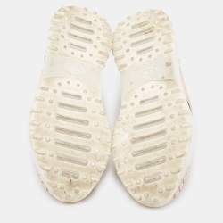 Pre Owned Tod's Multicolor Leather and Mesh Slip On Sneakers Size 40