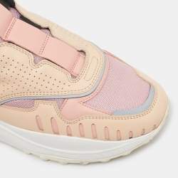 Pre Owned Tod's Multicolor Leather and Mesh Slip On Sneakers Size 40