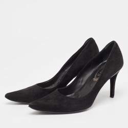 Tod's Black Suede Pointed Toe Pumps Size 40