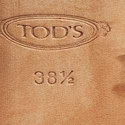 Tod's Blue Lizard Embossed Leather Pumps Size 38.5