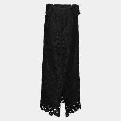 مملوكة مسبقًا فستان توغا أرشيف بوليستر وتطريز وتر أسود بلا حمالات قصير مقاس متوسط (ميديوم)