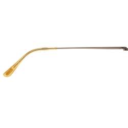 Pre Owned Tom Ford Light Brown/Purple TF473 Aaron Aviator Sunglasses 