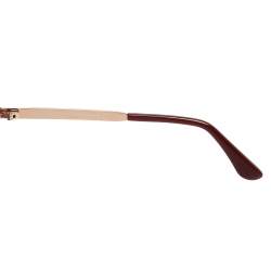 Pre Owned Tom Ford Maroon/Grey Gradient Adrenne Semi Rimless Sunglasses