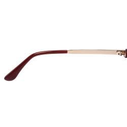 Pre Owned Tom Ford Maroon/Grey Gradient Adrenne Semi Rimless Sunglasses