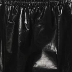 Tom Ford Black Leather Knee Length Skirt S