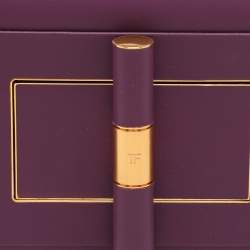 Tom Ford Purple Leather Natalia Chain Shoulder Bag