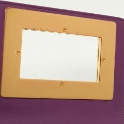 Tom Ford Purple Leather Natalia Chain Shoulder Bag