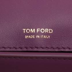 Tom Ford Purple Leather Natalia Chain Shoulder Bag