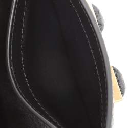 Tom Ford Black Python Embossed Leather  T-clasp Shoulder Bag