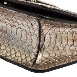 Tom Ford Silver Python Tara Chain Shoulder Bag