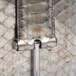 Tom Ford Silver Python Tara Chain Shoulder Bag
