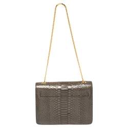 Pre Owned Tom Ford Dark Grey Python Medium Sienna Shoulder Bag