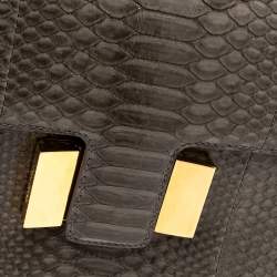 Pre Owned Tom Ford Dark Grey Python Medium Sienna Shoulder Bag