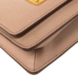 Pre Owned Tom Ford Beige Leather Natalia Wallet On Chain