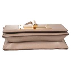 Pre Owned Tom Ford Beige Leather Natalia Wallet On Chain