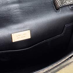 Tom Ford Black/Gold Nubuck And Foil Sedgwick Zip Clutch 