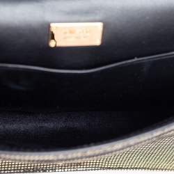 Tom Ford Black/Gold Nubuck And Foil Sedgwick Zip Clutch 