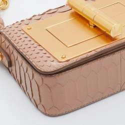 Pre Owned Tom Ford Beige Python Mini Natalia Crossbody Bag