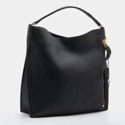 Pre Owned Tom Ford Black Leather Business Tote