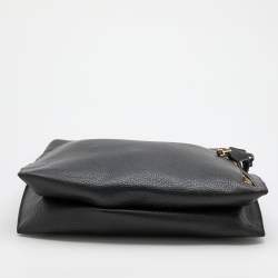 Pre Owned Tom Ford Black Leather Business Tote