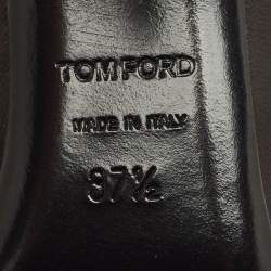 مملوكة مسبقًا Tom Ford Ankle Chain Size 37.5 Black Leather Pumps