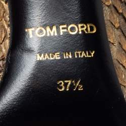 Tom Ford Beige Python Leather Pointed Toe Pumps Size 37.5