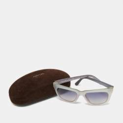 Tom Ford Grey/Grey Gradient TF361 Celina Rectangle Sunglasses