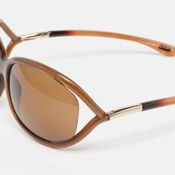 Tom Ford Brown Gradient Jennifer TF8 Oversized Sunglasses