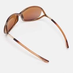 Tom Ford Brown Gradient Jennifer TF8 Oversized Sunglasses