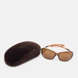 Tom Ford Brown Gradient Jennifer TF8 Oversized Sunglasses