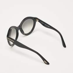 Tom Ford Black Gradient Chiara TF359 Cat Eye Sunglasses