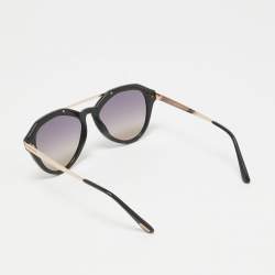 Tom Ford Black Gradient Lisa TF576 Aviator Sunglasses