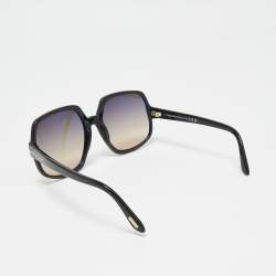 Tom Ford Black Gradient TF 992 Delphine-02 Oversized Sunglasses