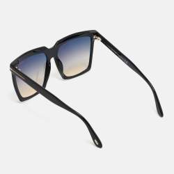 Tom Ford Black Gradient  Sabrina-02 TF764 Square Sunglasses