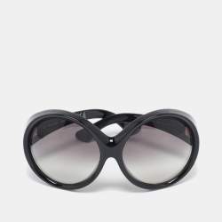 Tom Ford Black Gradient TF94 Alessandra Oversized Sunglasses 