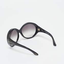 Tom Ford Black Gradient TF94 Alessandra Oversized Sunglasses 