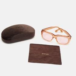 Tom Ford Orange/Pink Bailey 02 TF 885 Square Sunglasses