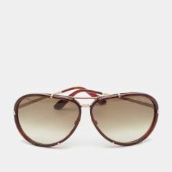 Tom Ford Brown Gradient TF109 Cyrille Aviator Sunglasses
